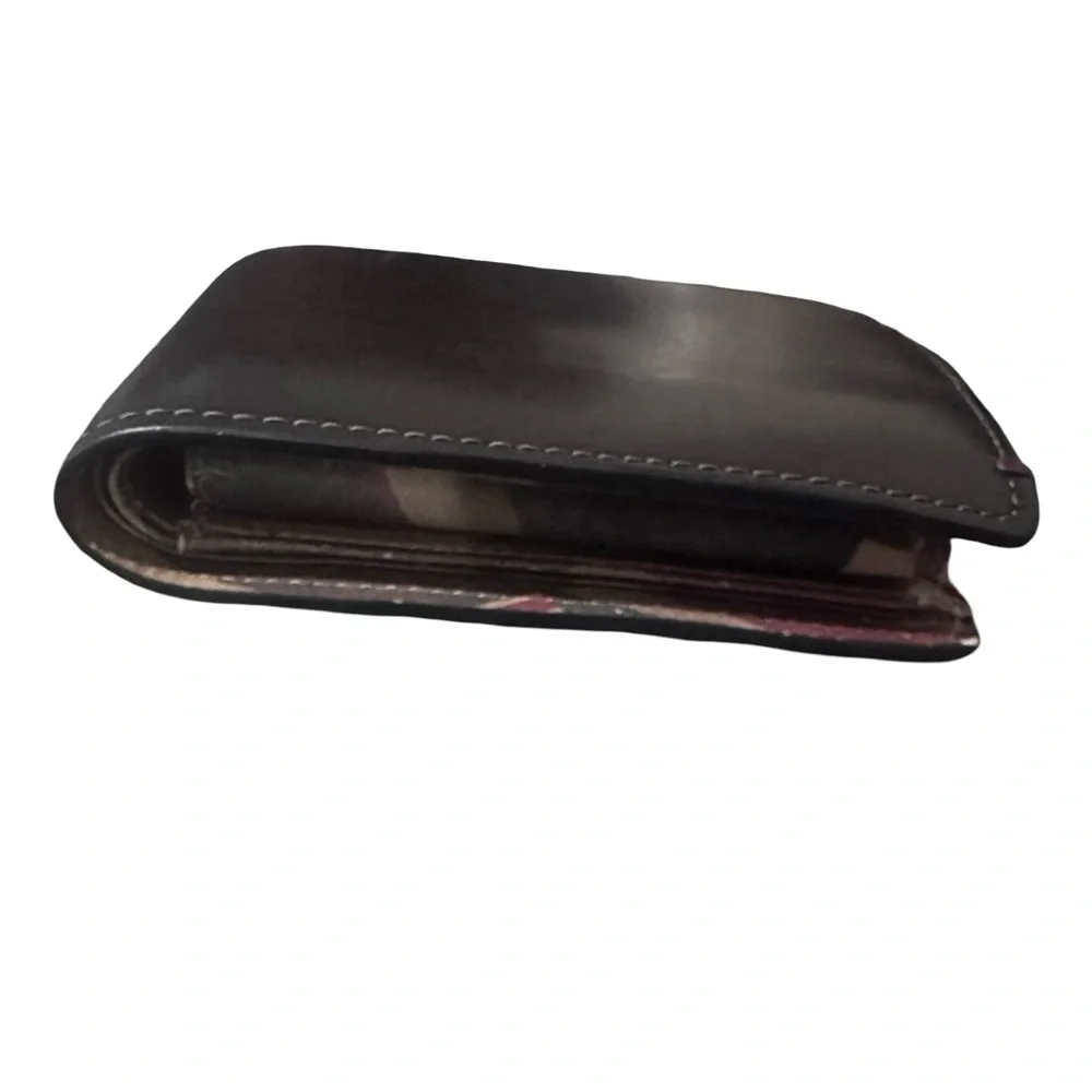 Paul Smith Abstract (see inside) black Leather Bi fold wallet Mens